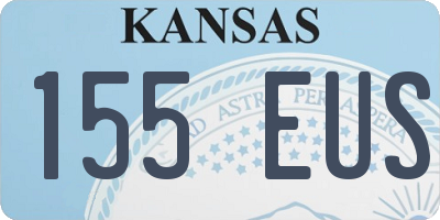 KS license plate 155EUS