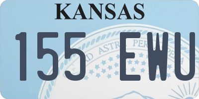 KS license plate 155EWU