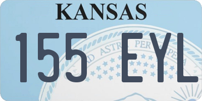 KS license plate 155EYL