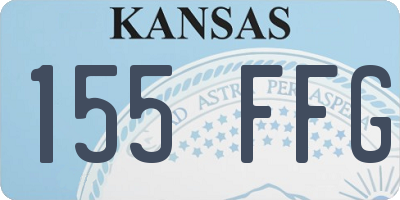 KS license plate 155FFG