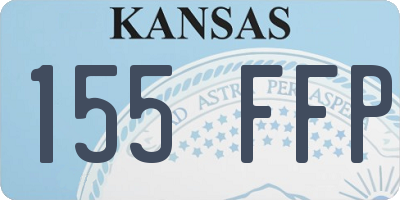 KS license plate 155FFP