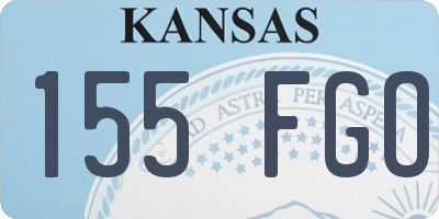 KS license plate 155FGO