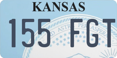 KS license plate 155FGT