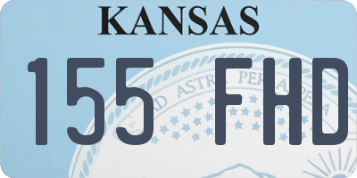 KS license plate 155FHD