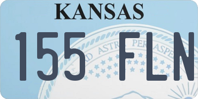 KS license plate 155FLN