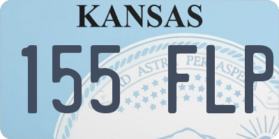 KS license plate 155FLP