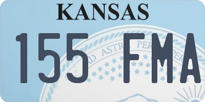 KS license plate 155FMA