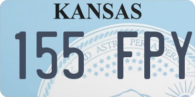 KS license plate 155FPY
