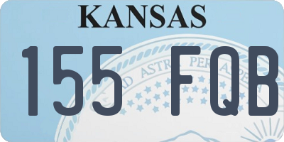 KS license plate 155FQB