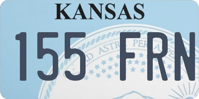 KS license plate 155FRN