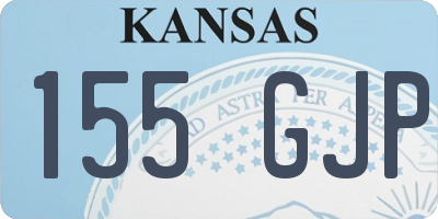 KS license plate 155GJP