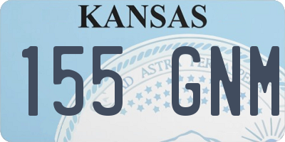 KS license plate 155GNM