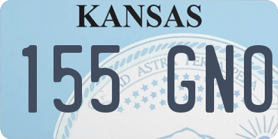 KS license plate 155GNO