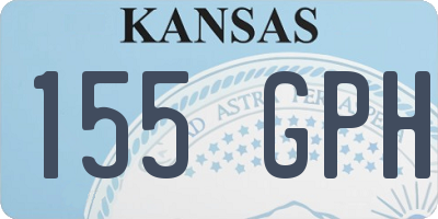 KS license plate 155GPH