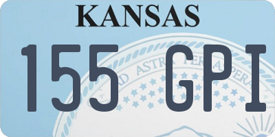 KS license plate 155GPI