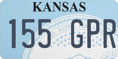 KS license plate 155GPR