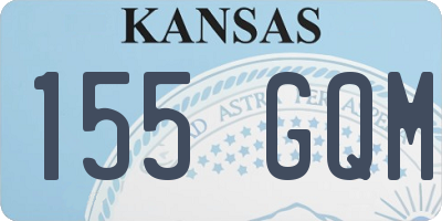 KS license plate 155GQM