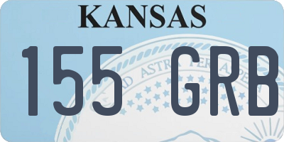 KS license plate 155GRB