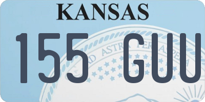 KS license plate 155GUU