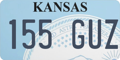 KS license plate 155GUZ