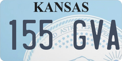 KS license plate 155GVA