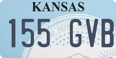 KS license plate 155GVB