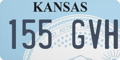 KS license plate 155GVH