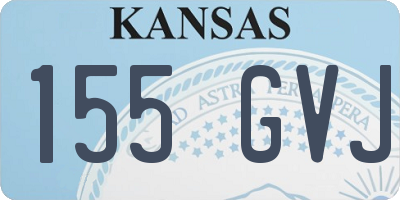 KS license plate 155GVJ