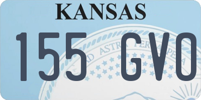 KS license plate 155GVO