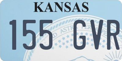 KS license plate 155GVR