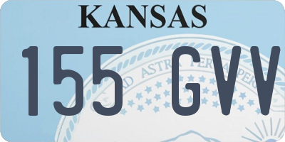 KS license plate 155GVV