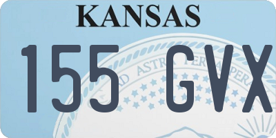 KS license plate 155GVX