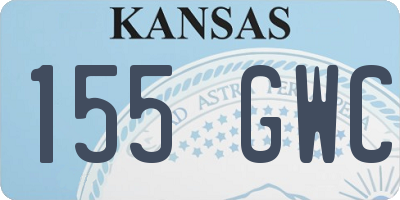 KS license plate 155GWC