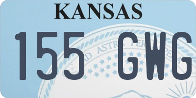 KS license plate 155GWG