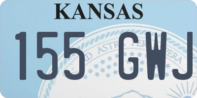 KS license plate 155GWJ