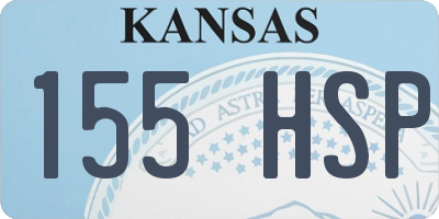 KS license plate 155HSP