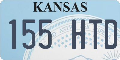 KS license plate 155HTD
