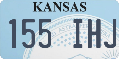 KS license plate 155IHJ