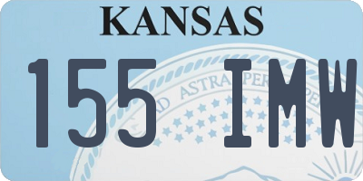KS license plate 155IMW