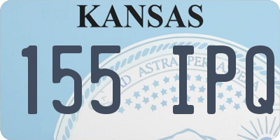 KS license plate 155IPQ