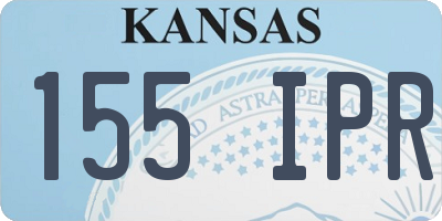 KS license plate 155IPR