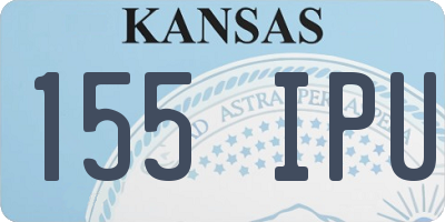 KS license plate 155IPU