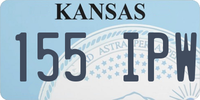 KS license plate 155IPW