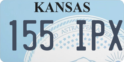 KS license plate 155IPX