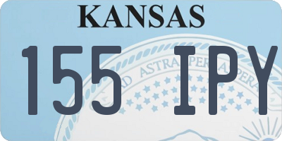 KS license plate 155IPY