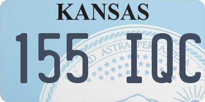 KS license plate 155IQC