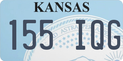 KS license plate 155IQG