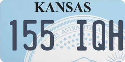 KS license plate 155IQH