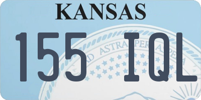 KS license plate 155IQL