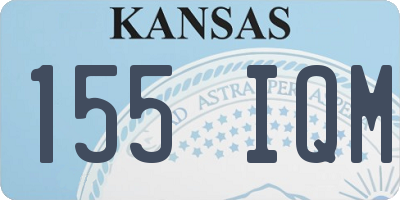 KS license plate 155IQM
